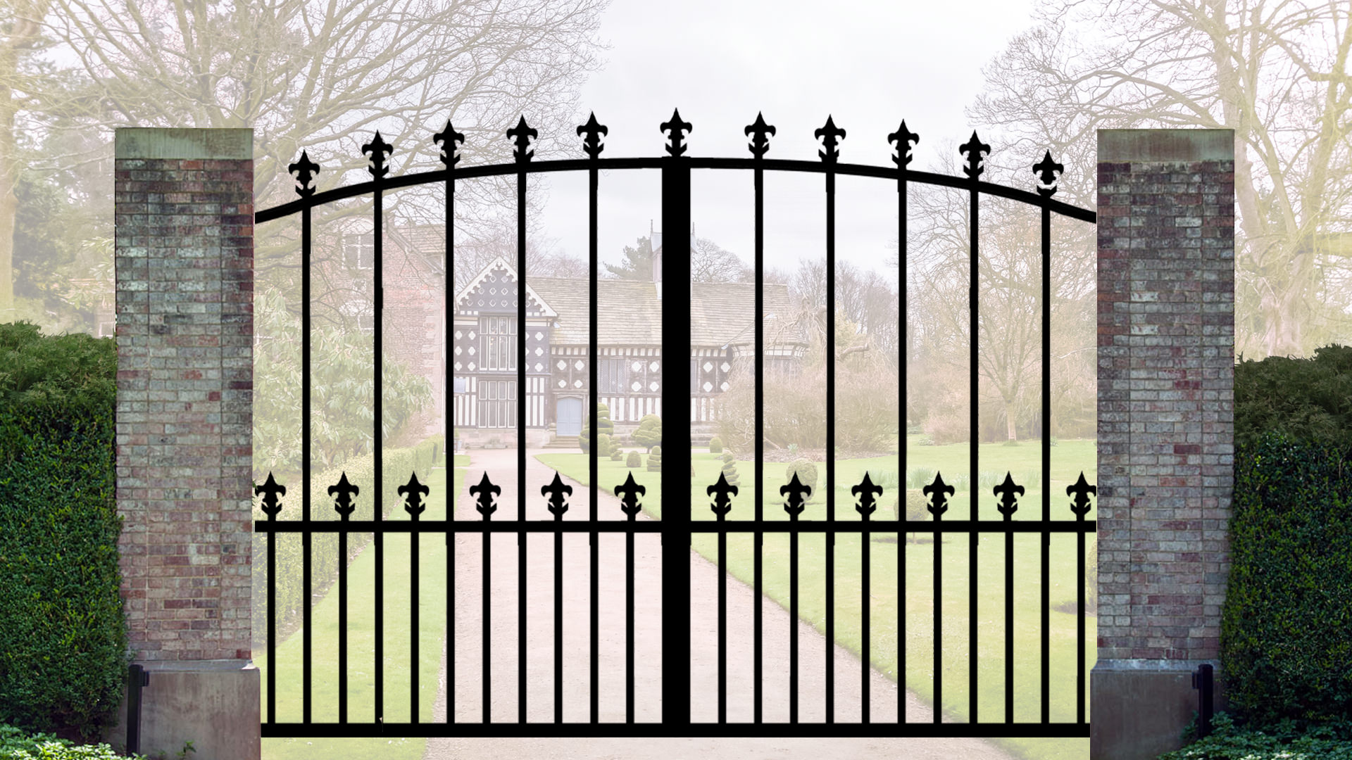 Horning Wrough Iron Electric driveway automation gates Electric Gates UK