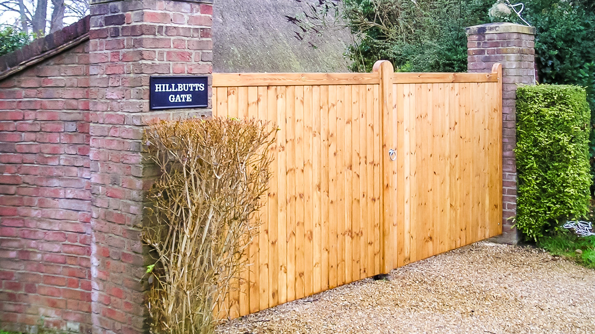 Lymington Wooden Electric driveway automation gates Electric Gates UK